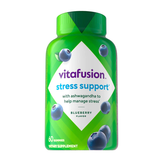 Vitafusion Ashwagandha Gummies –Clinically Shown Adaptogen Sensoril Ashwagandha 125mg Per Serving – Help Manage Stress – Chewable Gummy Vitamins/ Alternative to Liquid Capsules Drops Powder 60 Count